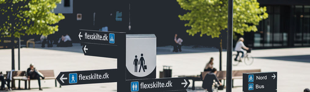 Effektiv skiltning gør alles hverdag nemmere - besøg flexskilte.dk