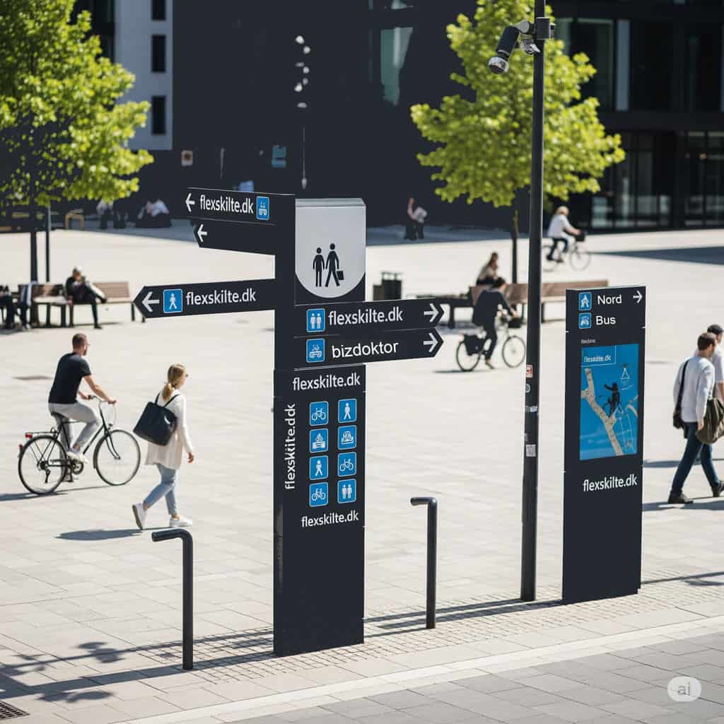 God skiltning gør alles hverdag nemmere. Flexskilte.dk tilbyder alle skilte