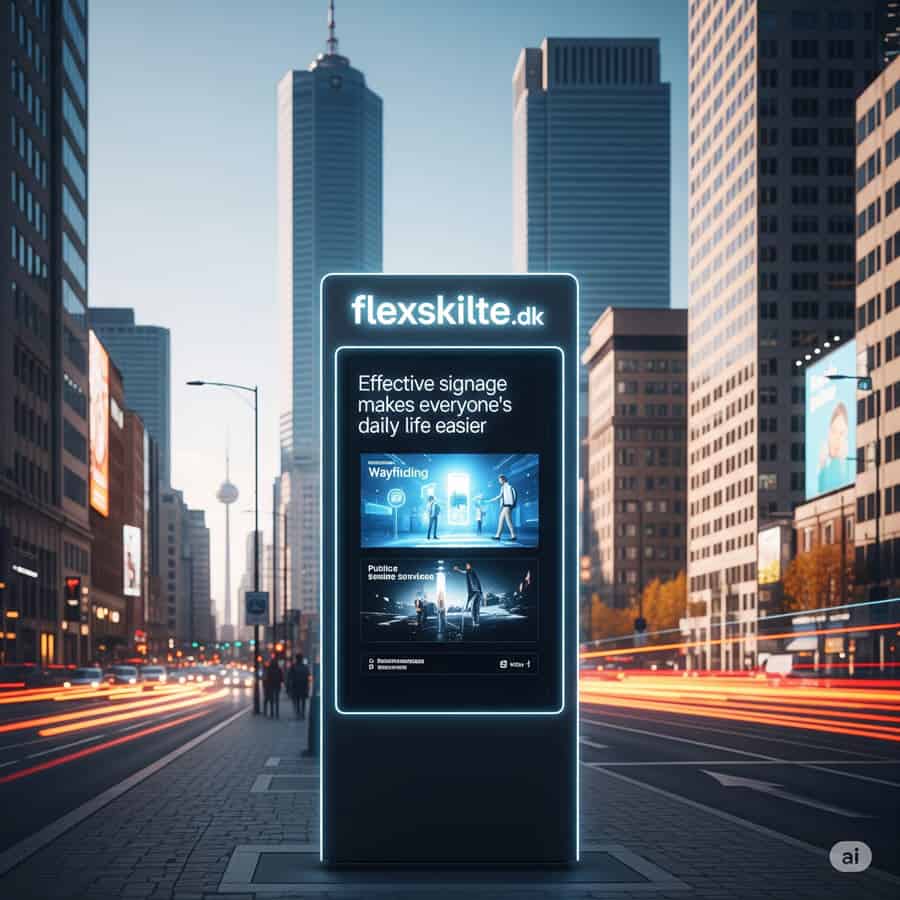 Fremtidens skiltning lys og nem "find vej"