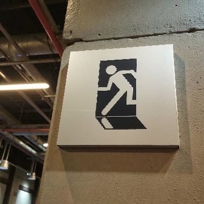 Advarselsskilt sikkerhedsskilte nødudgang skilt