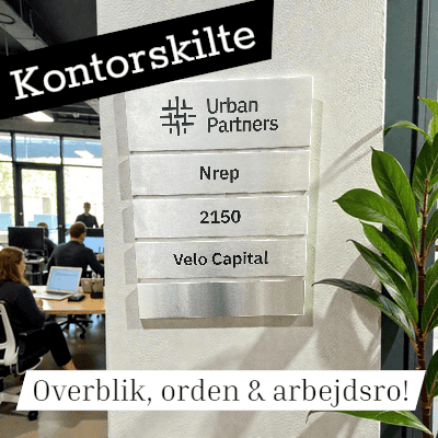 Kontorskilte - skilte til administration