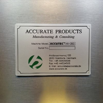 Maskinskilte - Erhvervsskilte - Industriskilte