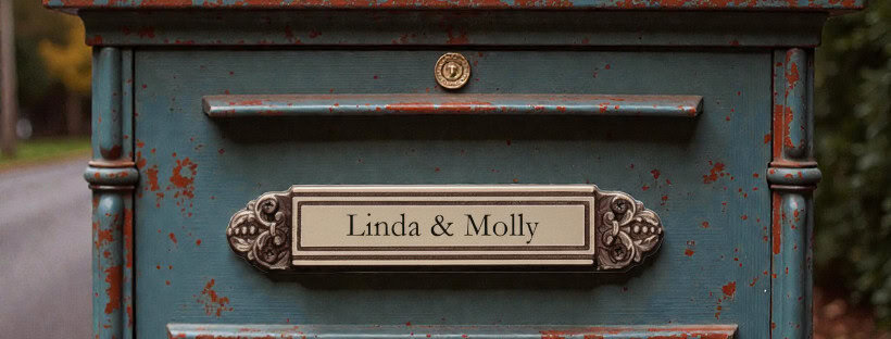 Postkasseskilte i messing