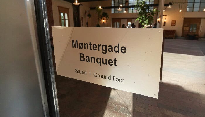 Skilte til kontor reception