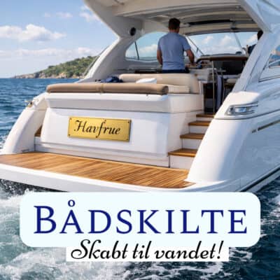 Bådskilte navneskilte til båd skibskilte