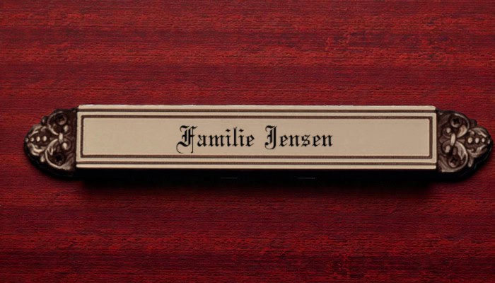 Boligforeninger dørskilt støbt messing