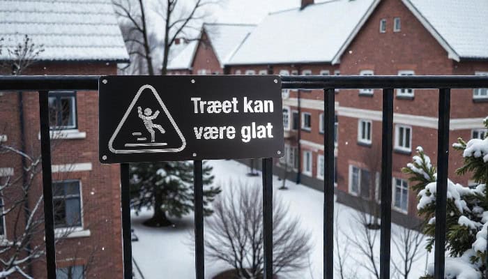 Boligforeninger vicevært advarselsskilte til etageejendomme